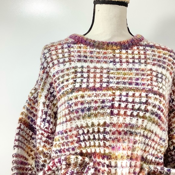 VINTAGE Rainbow Knit Unisex Sweater - Picture 16 of 16
